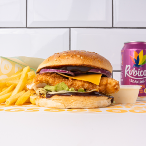 BBQ Chicken Burger Meal