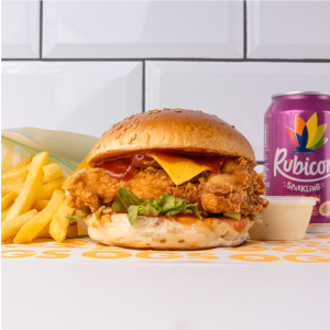 Mango Habanero Chicken Burger meal [SPICY]