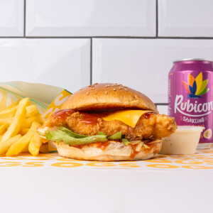 Hot Honey Chicken Burger Meal [SPICY]