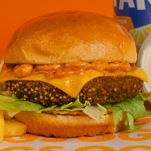 Spicy Vegi Burger Meal